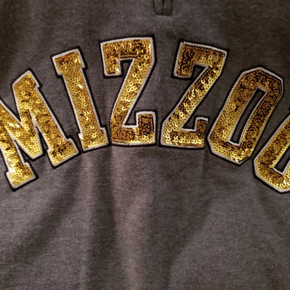 VS PINK Bling Mizzou 1/4 Zip - Picture 3 of 5